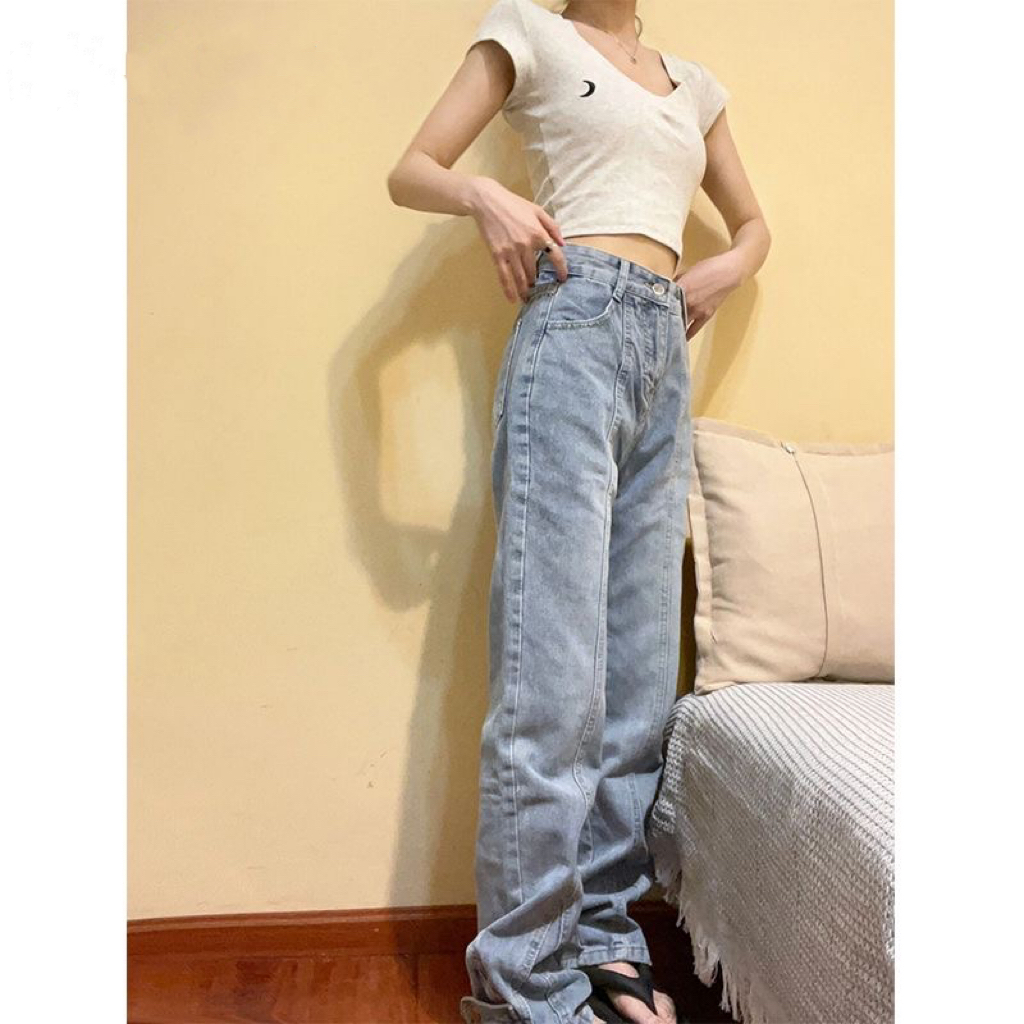 Ethelgirl Áo Thun Lửng Ngắn Tay Cổ Chữ V Thêu Hoa Quyến Rũ Cho Nữ