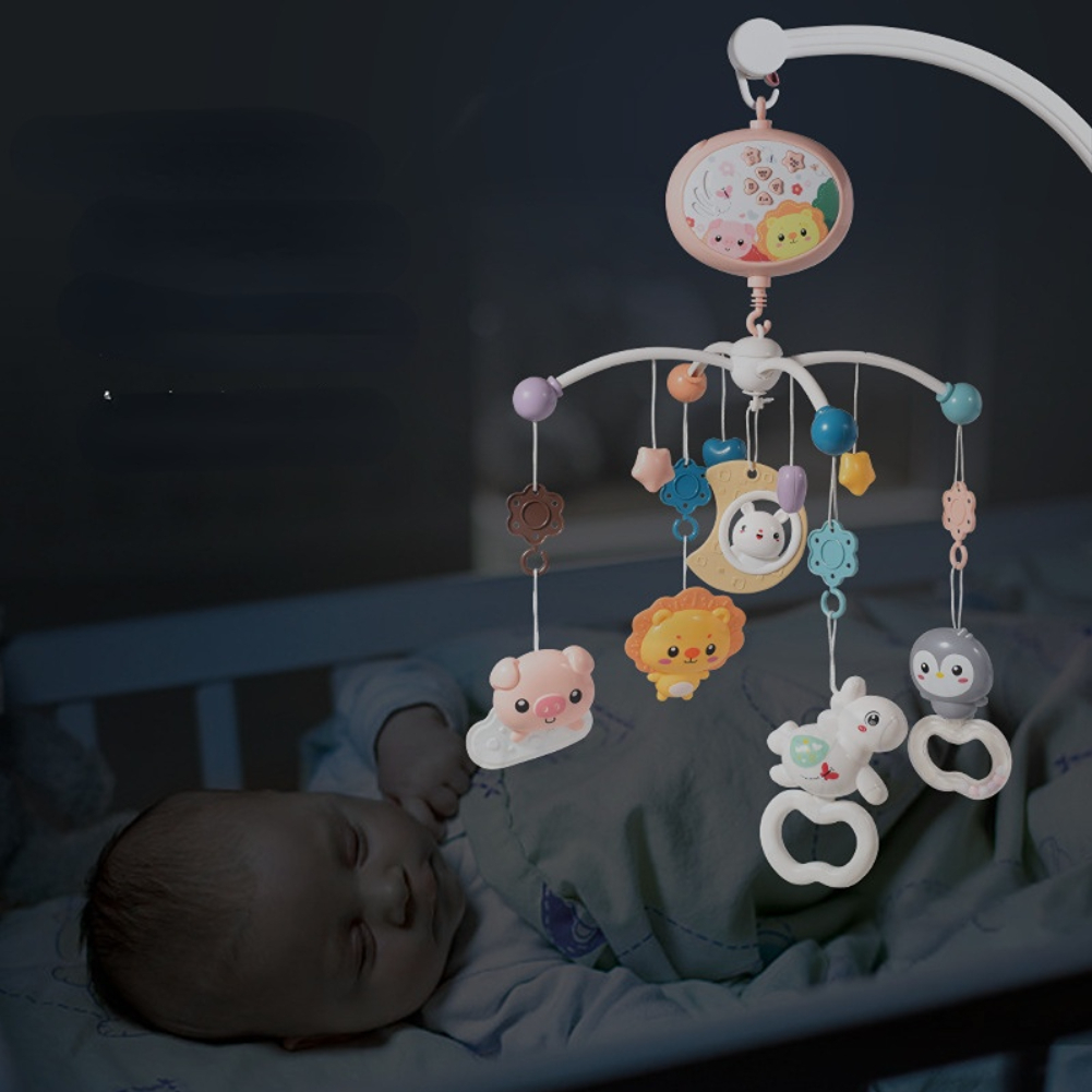 Treo Nôi Cho Bé có Nhạc Xoay 360 Độ Điều khiển từ xa - LUCKYBABY