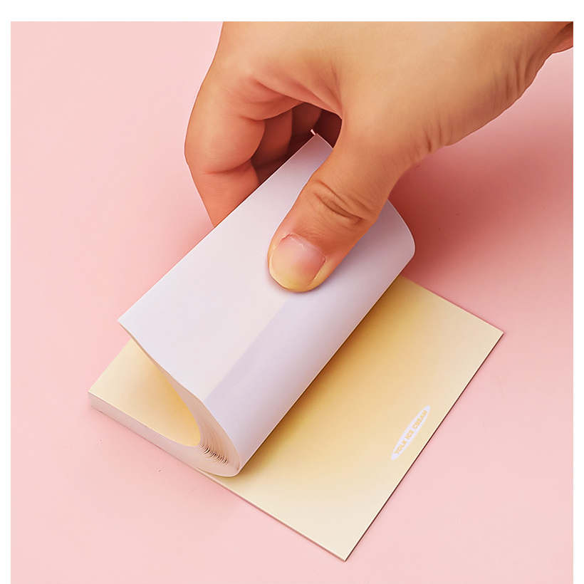 Set 50 Tấm Giấy Ghi Chú Màu Sắc gradient Dành Cho Học Sinh / Văn Phòng