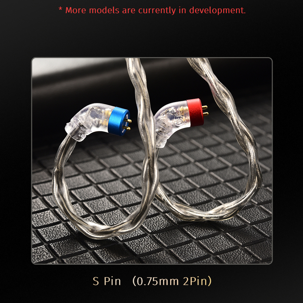 Faeal cvj ts800 Dây Cáp Nâng Cấp Tai Nghe 200 Lõi Mạ Bạc 2.5 / 3.5 / 4.4mm