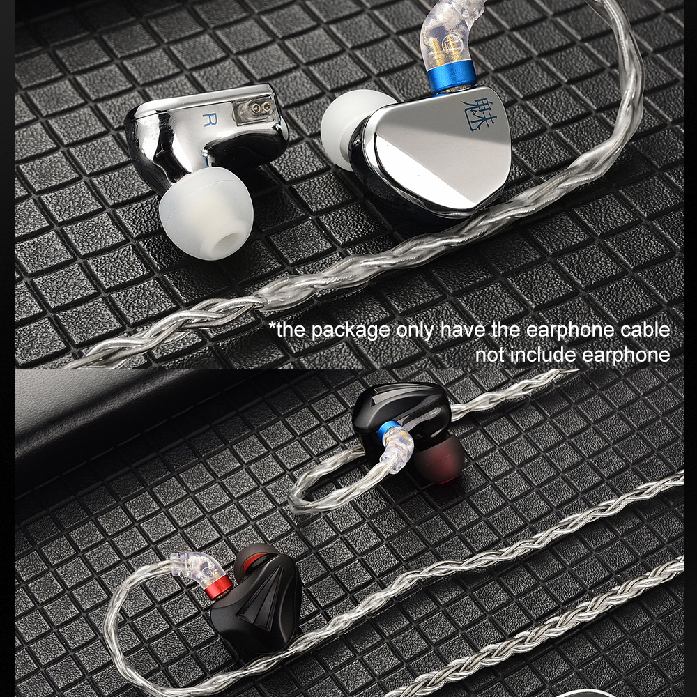 Faeal cvj ts800 Dây Cáp Nâng Cấp Tai Nghe 200 Lõi Mạ Bạc 2.5 / 3.5 / 4.4mm