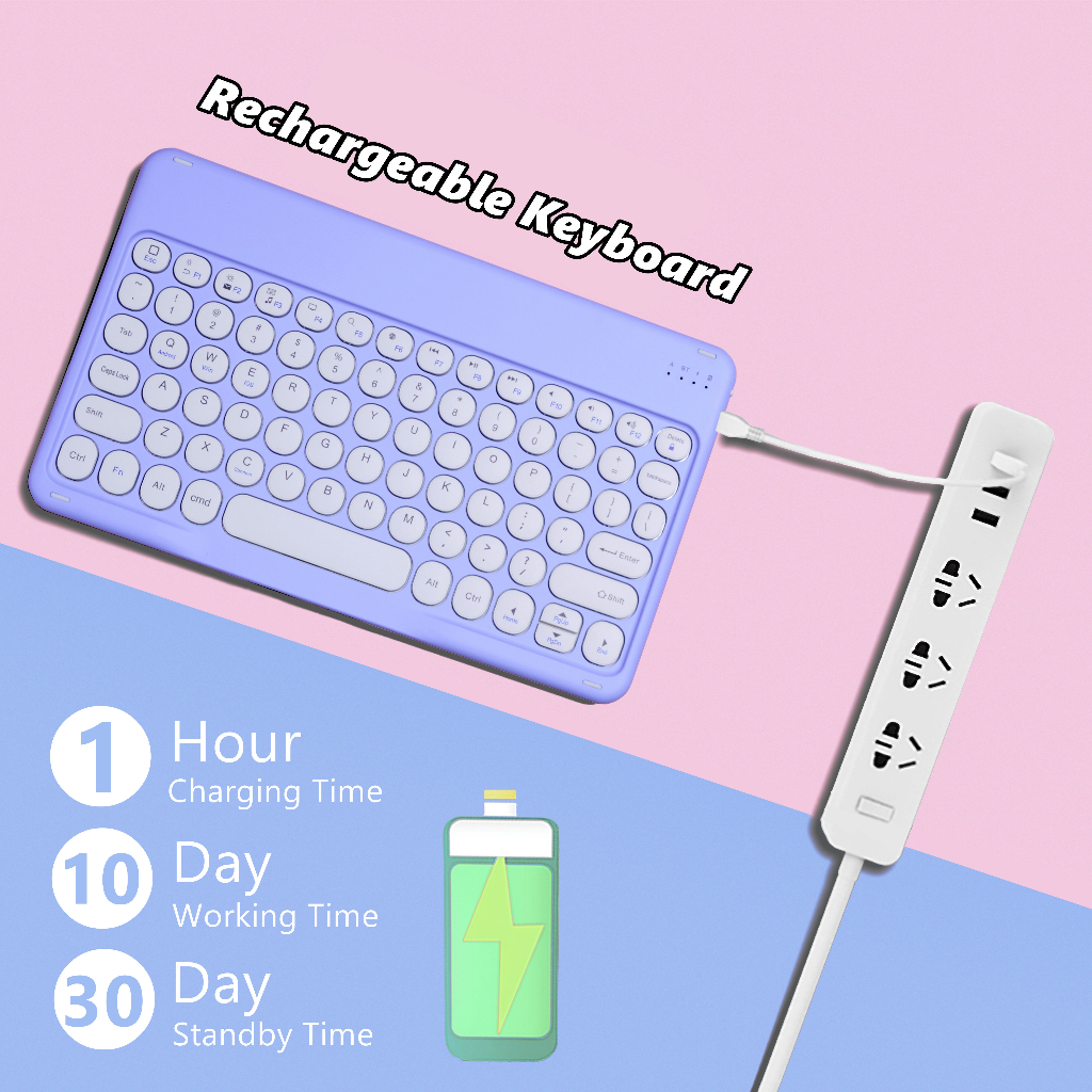 NIXXOS Bao Da Máy Tính Bảng Kèm Bàn Phím bluetooth Xoay Tròn Cho ipad 720 10th / 9th / 8th / 7th gen 10.9 'air4 / air5