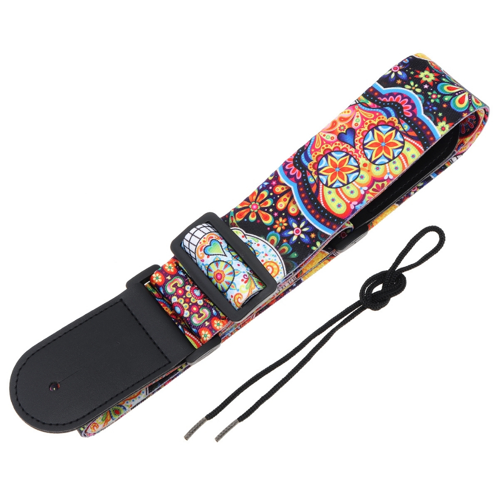 Dây Đeo Đàn guitar Bằng Da pu Rộng 5cm Dài 110-150cm Có Thể Điều Chỉnh