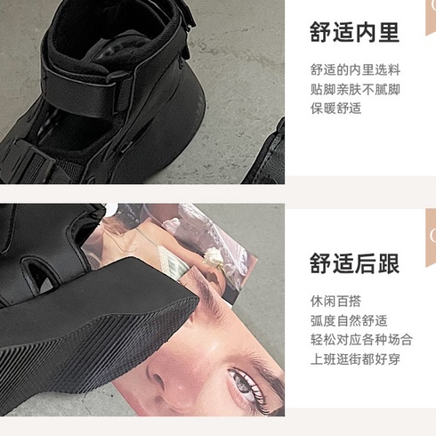 TENET  dép sandal nữ giày sandal nữ dép đế cao đi biển Thoải Mái Thời Trang Mùa Hè Cho Nữ B98G1JZ 35Z230830