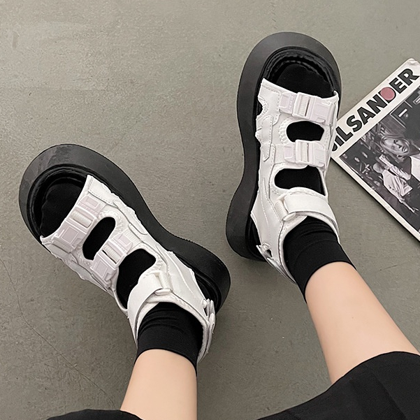 TENET  dép sandal nữ giày sandal nữ dép đế cao đi biển Thoải Mái Thời Trang Mùa Hè Cho Nữ B98G1JZ 35Z230830