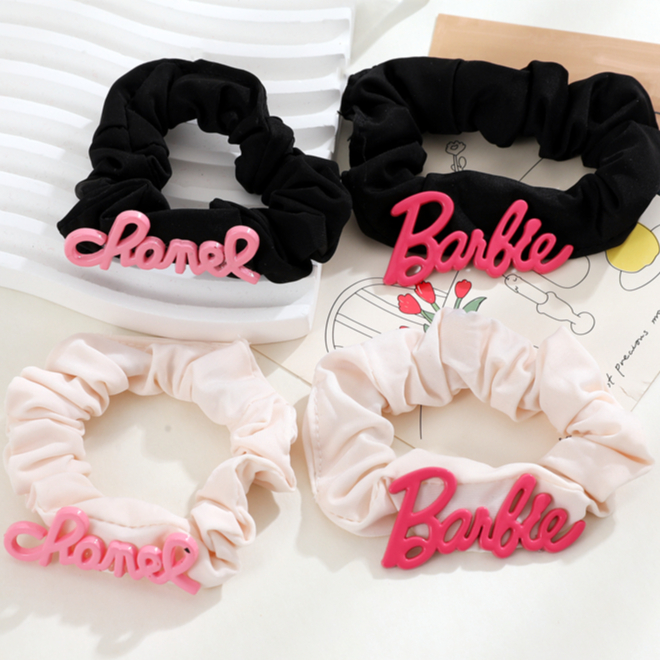 Mh Dây Cột Tóc Hình Búp Bê barbie Màu Hồng Ngọt Ngào Thời Trang Cho Nữ y2k