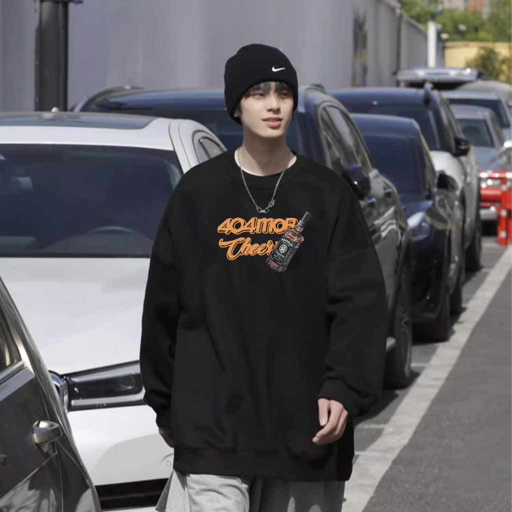 Áo sweater nam BEEYANBUY vintage thời trang in hình unisex 100% cotton-Y0355