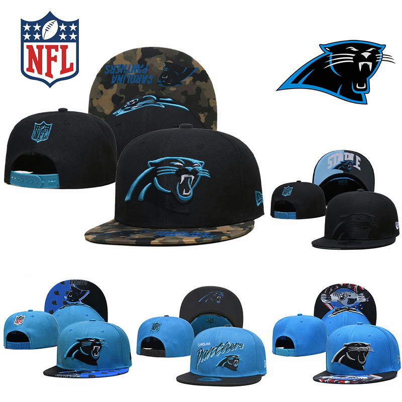 Mũ Lưỡi Trai Vải Canvas In Chữ NFL Carolina Panthers Phong Cách Hip Hop Cá Tính