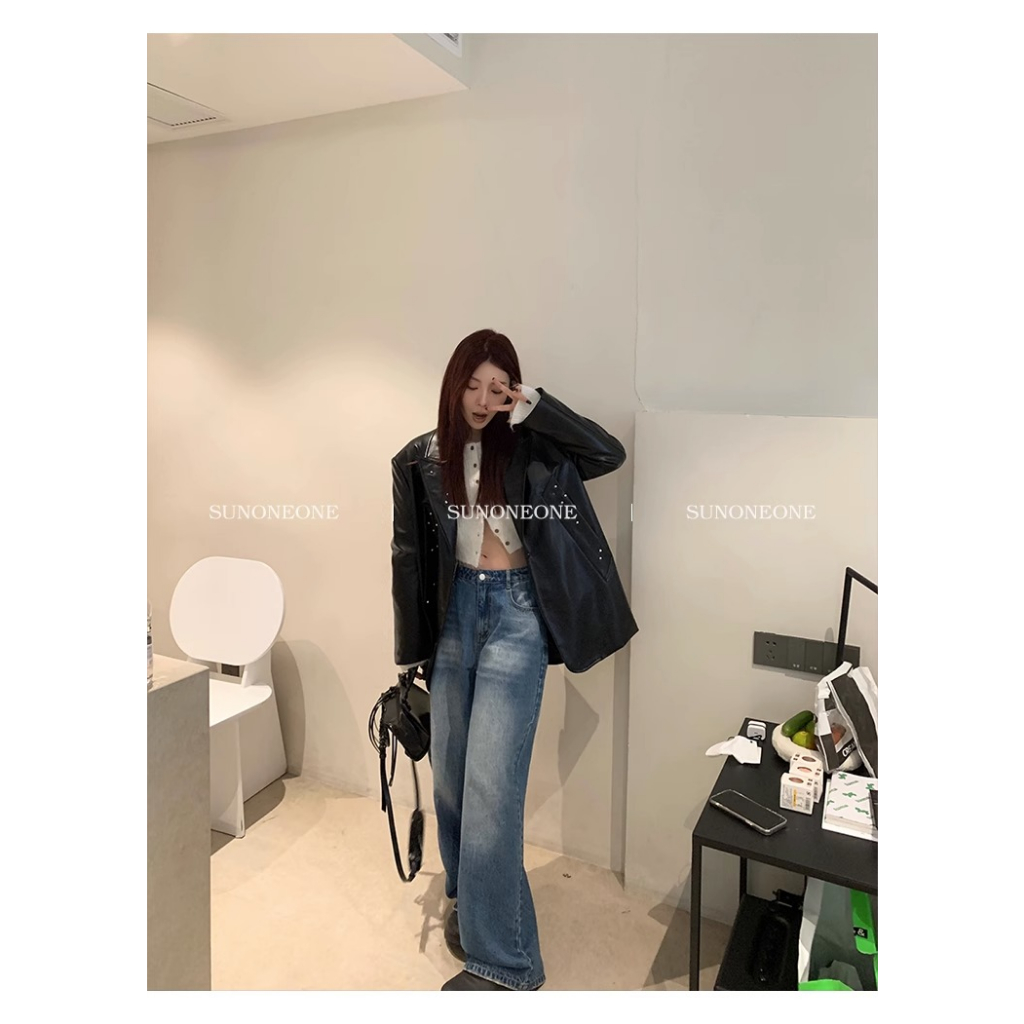 Honypove Áo Len cardigan Cổ Tròn Màu Trơn Phong Cách Thời Trang Mùa Thu Mới 2023