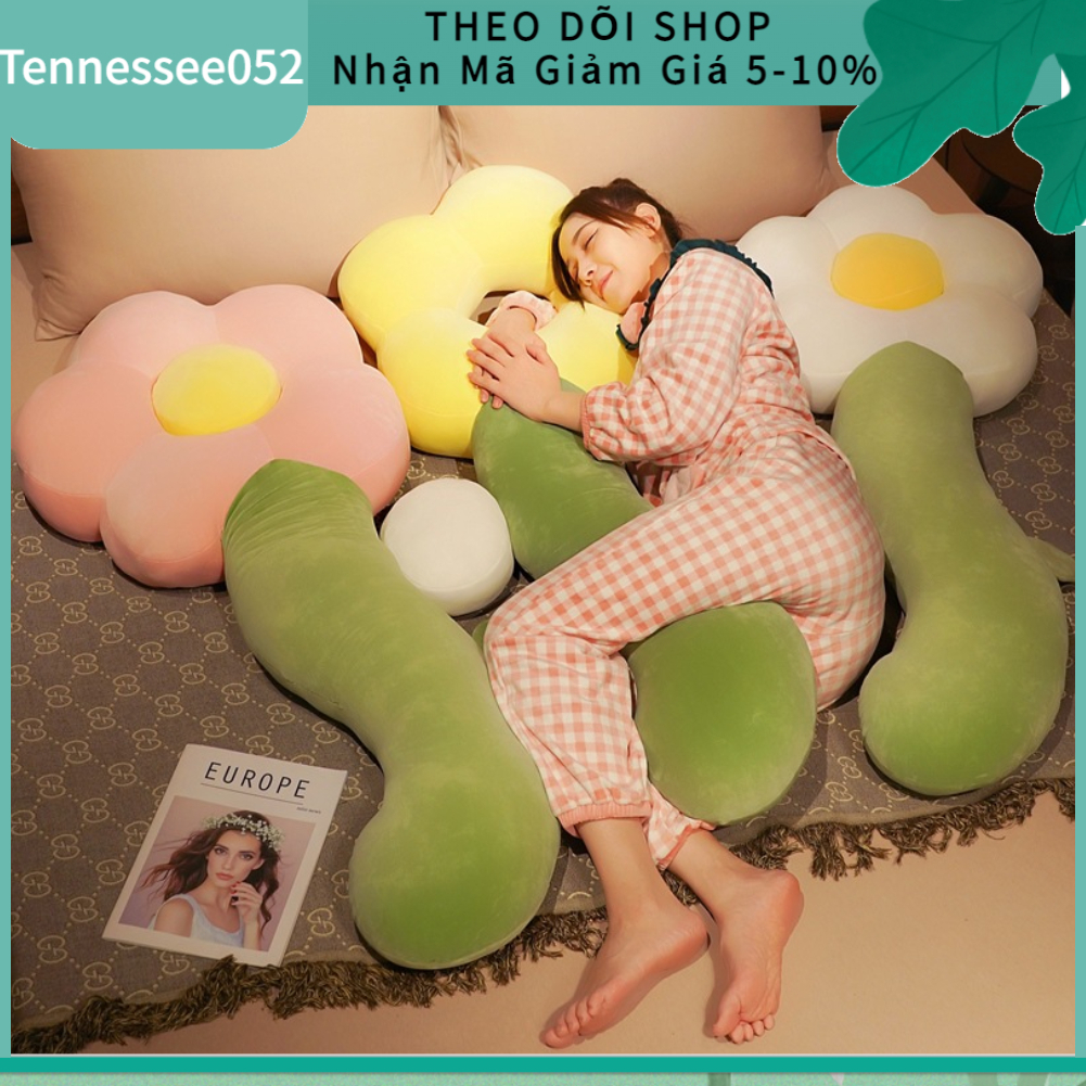 Gối Ôm Nhồi Bông - Gối Ôm Dài Hình Bông Hoa 70cm Mềm Mại Dễ Thương Cho Phòng Ngủ【Tennessee052】
