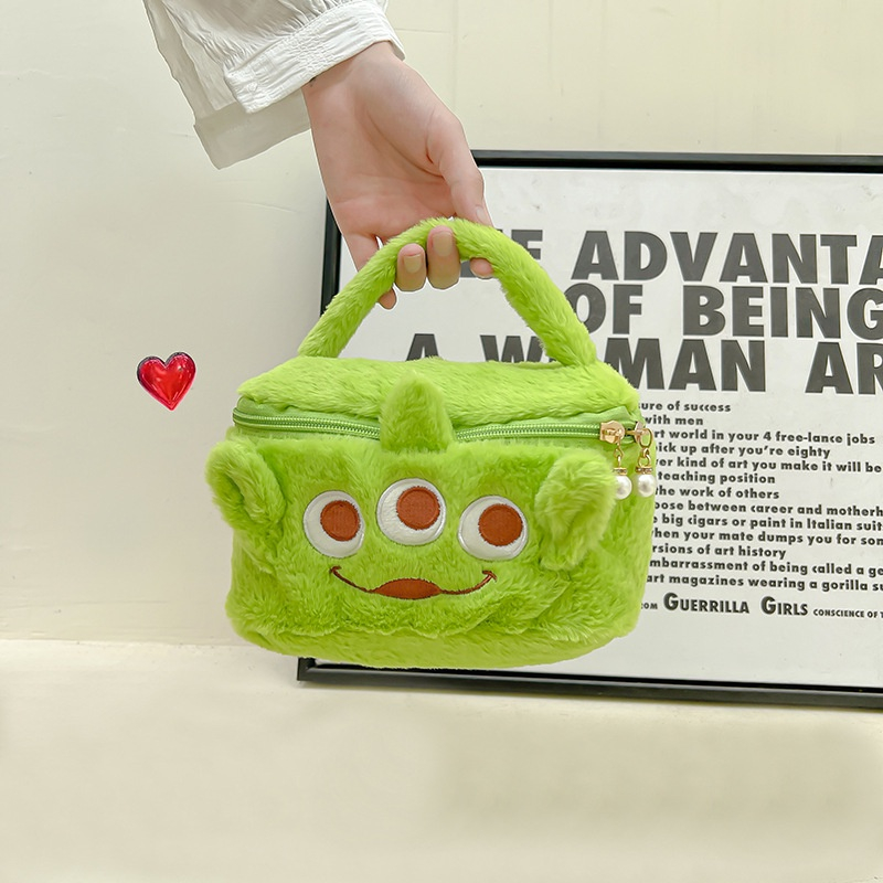 Túi Xách Lông Nhung Mềm Mại Kiểu Hoạt Hình Xinh Xắn Phong Cách lolita Nhật Hàn