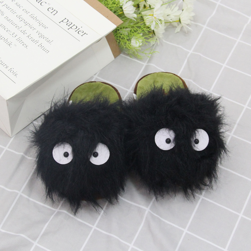 Dép Bông Đi Trong Nhà Hình Hoạt Hình anime spirited away fairydust Suwatari totoro 28cm Giữ Ấm Mùa Đông Cho Nam Nữ