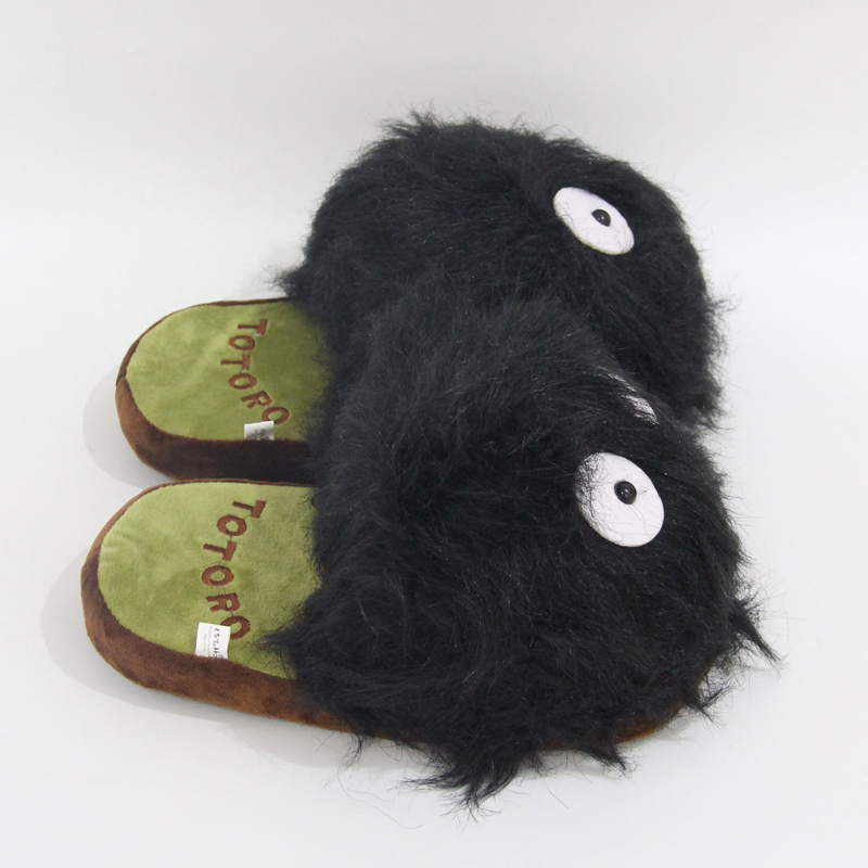 Dép Bông Đi Trong Nhà Hình Hoạt Hình anime spirited away fairydust Suwatari totoro 28cm Giữ Ấm Mùa Đông Cho Nam Nữ
