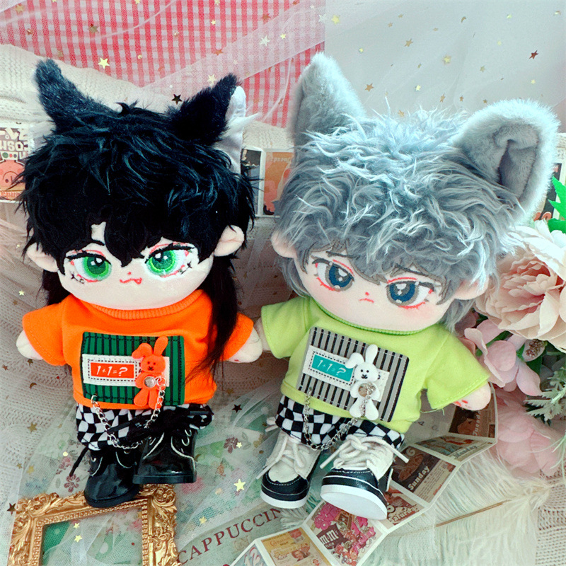 Áo Thun In Hình Nhóm Nhạc k-pop 20cm Thời Trang Cho Búp Bê Nhóm Nhạc k-pop seventeen got7 nct127 gong jun Smith