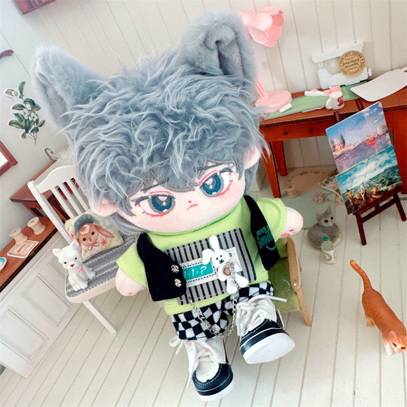 Áo Thun In Hình Nhóm Nhạc k-pop 20cm Thời Trang Cho Búp Bê Nhóm Nhạc k-pop seventeen got7 nct127 gong jun Smith