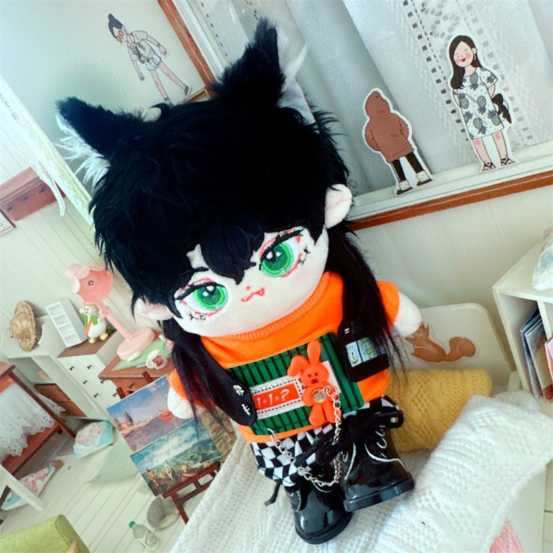 Áo Thun In Hình Nhóm Nhạc k-pop 20cm Thời Trang Cho Búp Bê Nhóm Nhạc k-pop seventeen got7 nct127 gong jun Smith