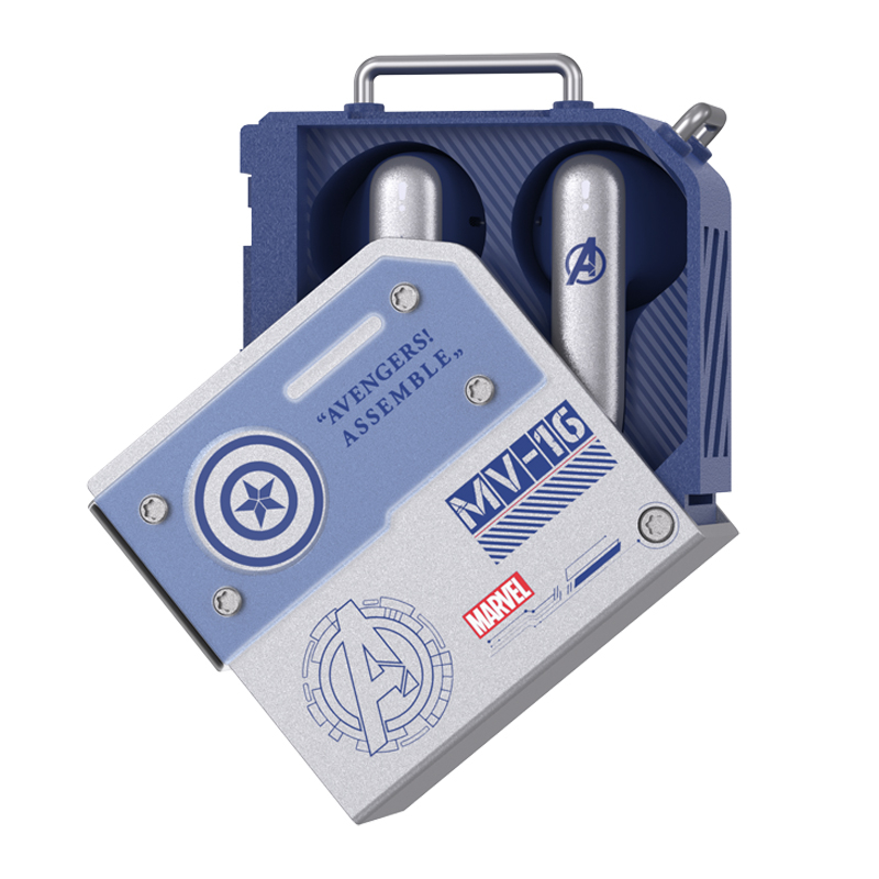 Tai nghe không dây Marvel MV16 Tai nghe Bluetooth Sản xuất hợp kim Độ trễ siêu thấp Ánh sáng mát mẻ Cảm ứng vân tay