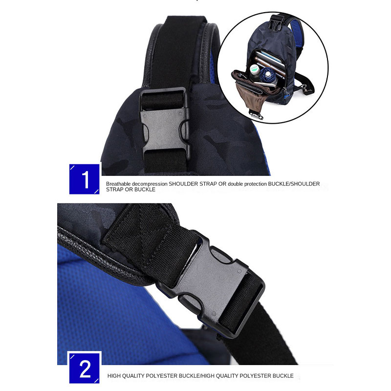 Mới Túi Thể Thao Đeo Chéo Ngực Đa Năng Chống Thấm Nước Thời Trang Mùa Hè Cho Nam