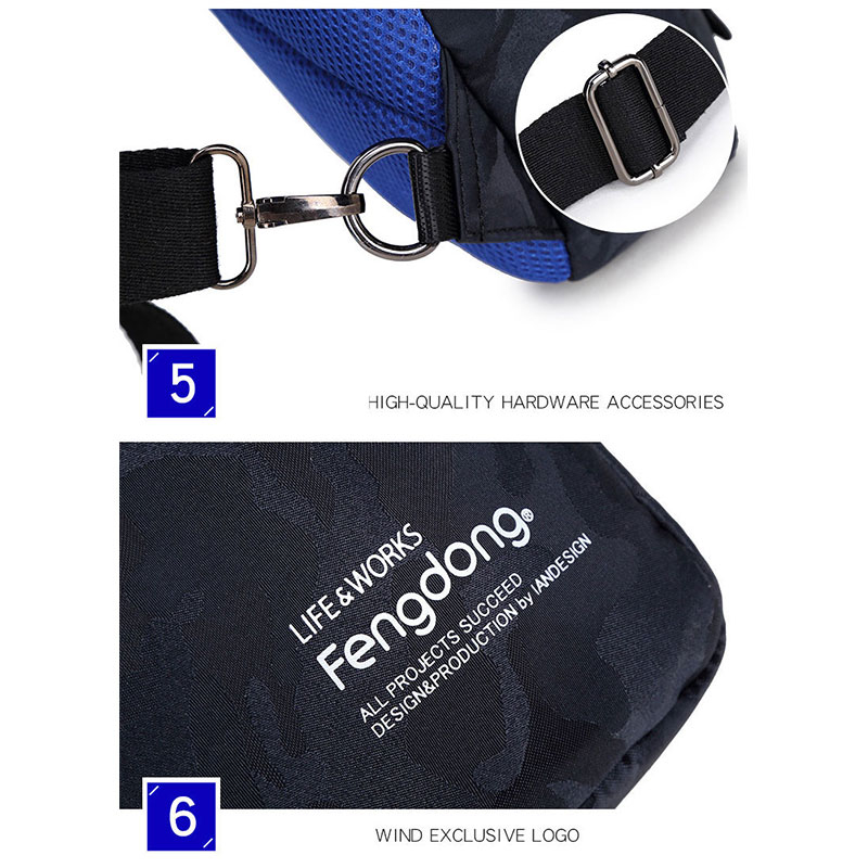 Mới Túi Thể Thao Đeo Chéo Ngực Đa Năng Chống Thấm Nước Thời Trang Mùa Hè Cho Nam