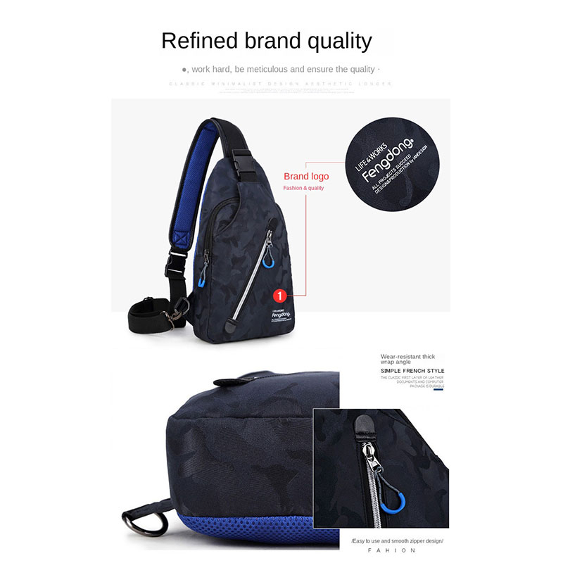 Mới Túi Thể Thao Đeo Chéo Ngực Đa Năng Chống Thấm Nước Thời Trang Mùa Hè Cho Nam