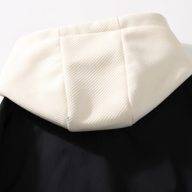 Voevoe Áo Khoác Bóng Chày Giả Hai Lớp Có Mũ Trùm Thời Trang Dành Cho Nam