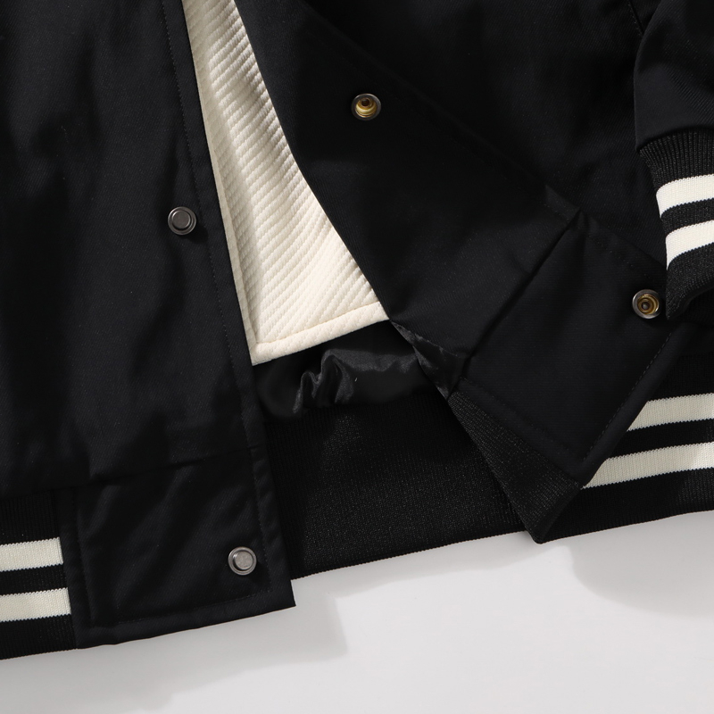 Voevoe Áo Khoác Bóng Chày Giả Hai Lớp Có Mũ Trùm Thời Trang Dành Cho Nam