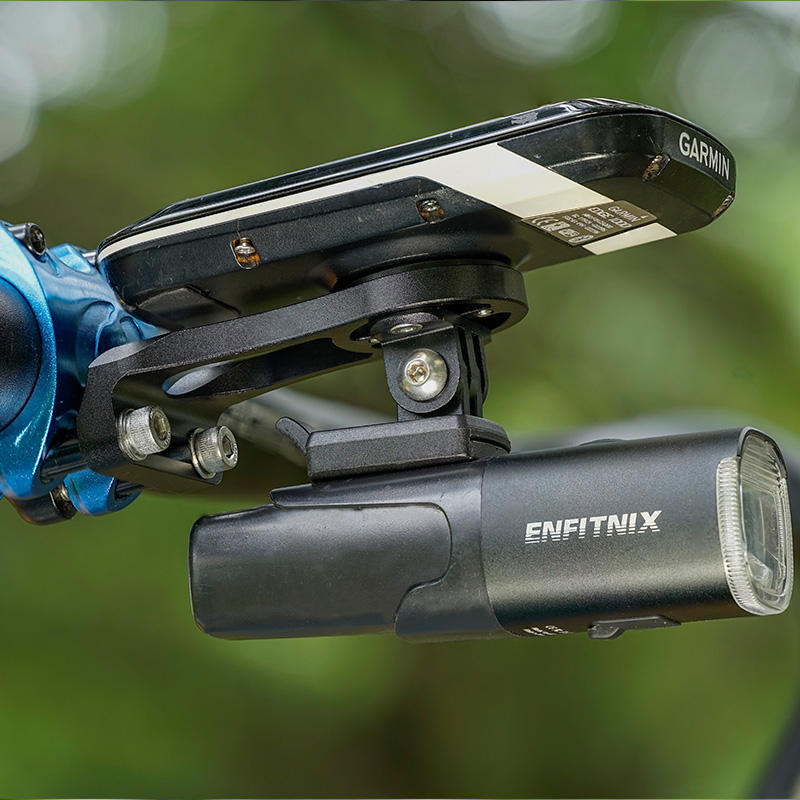 Enfitnix Giá Đỡ Đèn gopro garmin bryton cateye Bằng Hợp Kim Gắn Ghi Đông Xe Đạp