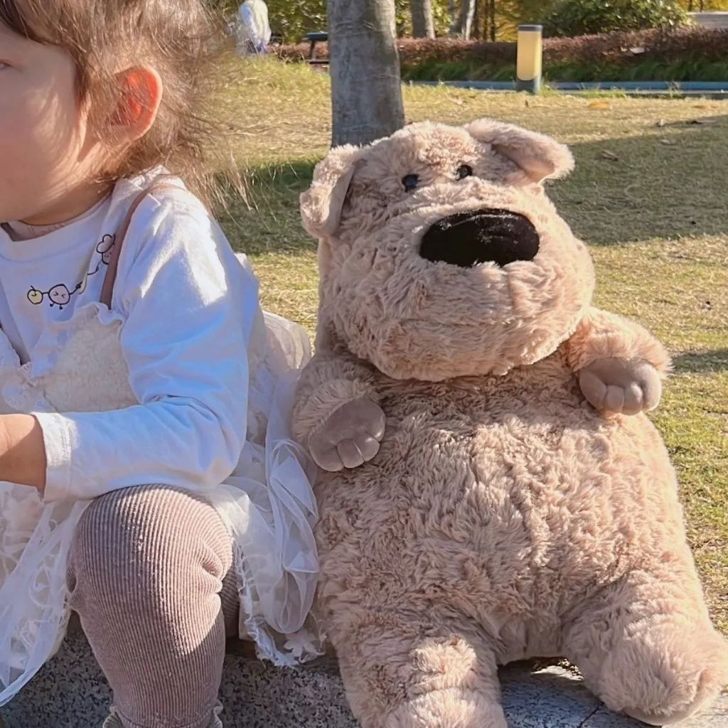 Dễ Thương Thú Nhồi Bông Hình Chú Chó Mũi To Đáng Yêu