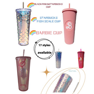 Blackpink starbucks] Cốc Uống Rượu Dung Tích Lớn Hai Lớp Chịu Nhiệt