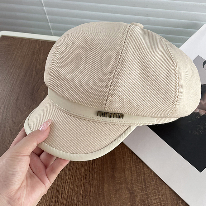 Mũ beret Màu Đen Phong Cách retro Nhật Bản Cao Cấp