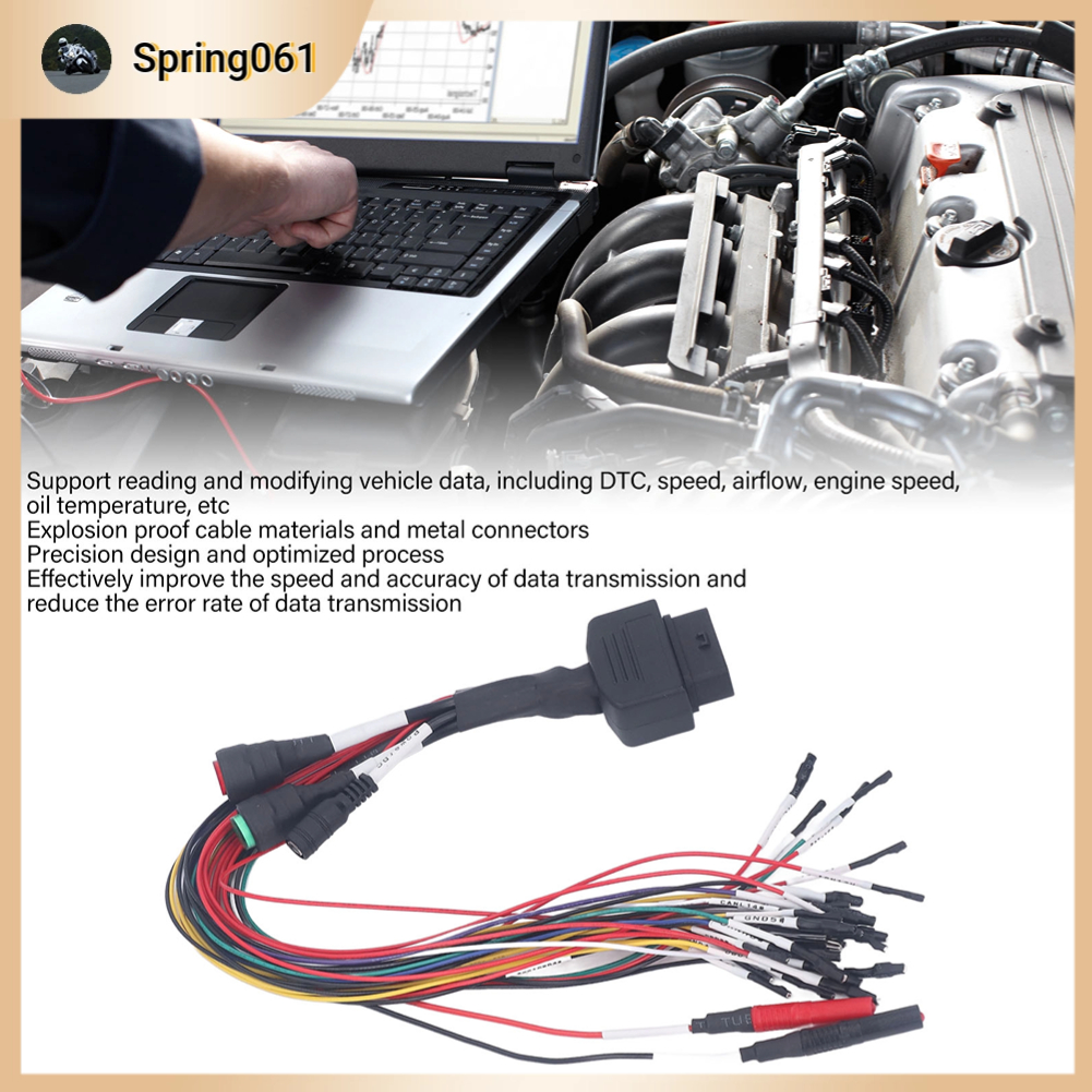 Cáp nhảy OBD2 ECU Full Giao thức đọc và sửa đổi dữ liệu Truyền chính xác Chip Tunning Tool 【Spring061】