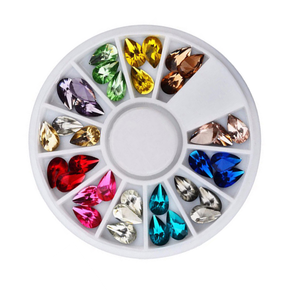 Hộp phụ kiện trang trí móng tay 3D hình giọt nước