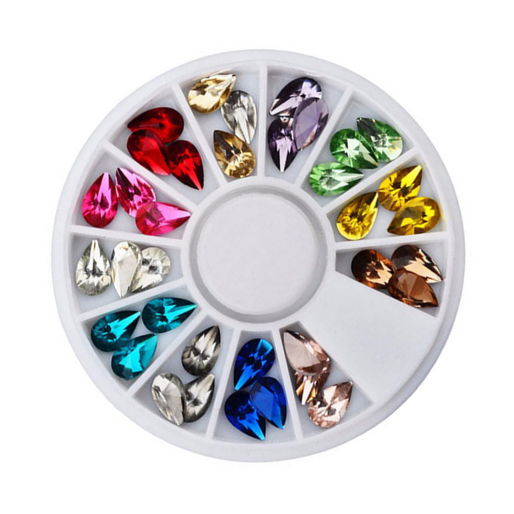 Hộp phụ kiện trang trí móng tay 3D hình giọt nước