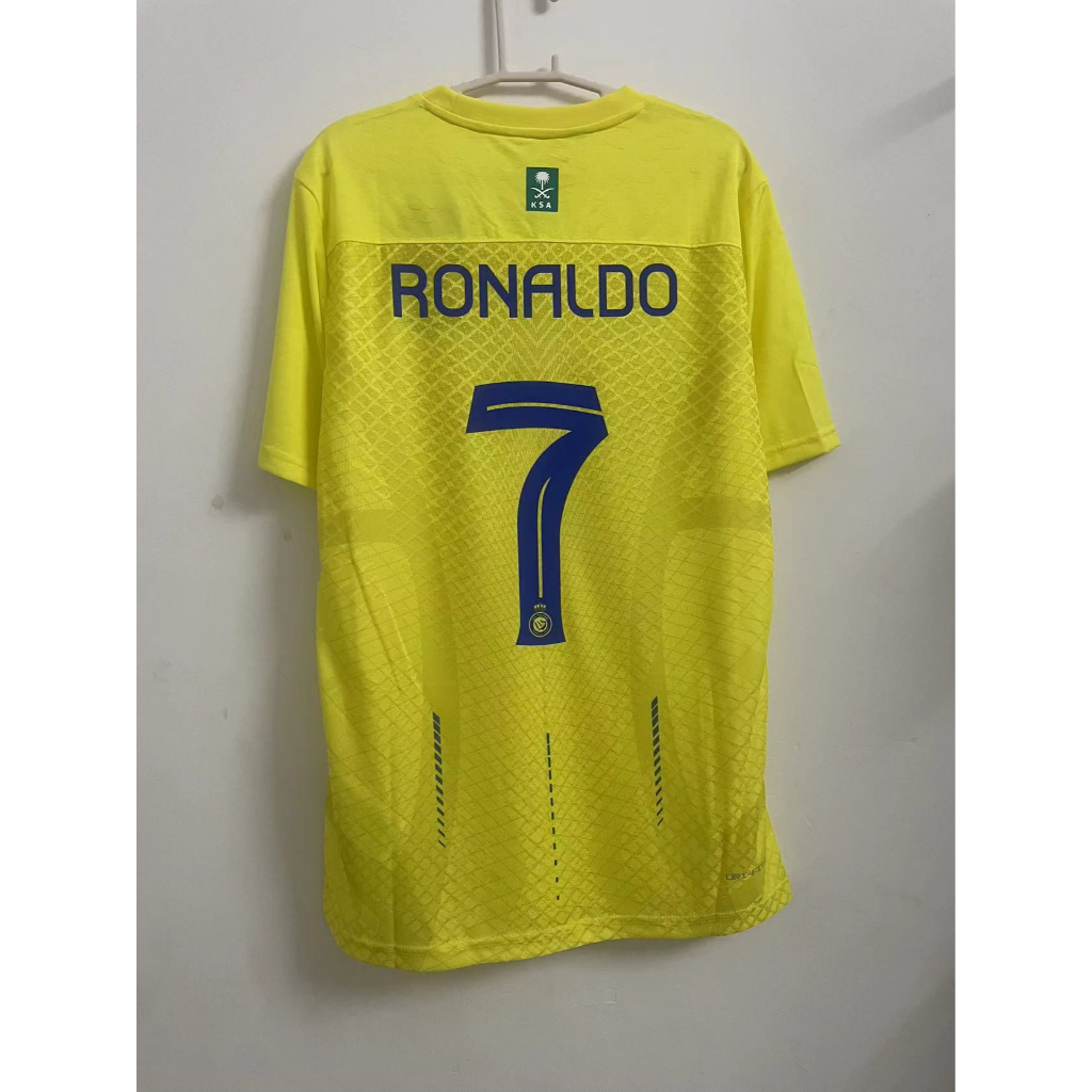23-24 al-nassr fc trang chủ phiên bản chơi bóng đá áo bóng đá s-xxl * chất lượng cao * t-shirt