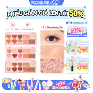 PINKFLASH Bảng Phấn Mắt Kiêm Phấn Bắt Sáng Và Tạo Khối 4 Trong 1 Cao Cấp