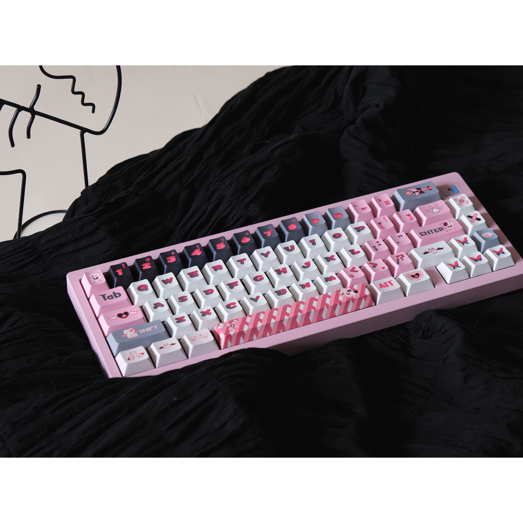 Demon bear Bộ Bàn Phím Cơ 142 Phím pbt Màu cherry profile Cá Nhân Hóa gmk