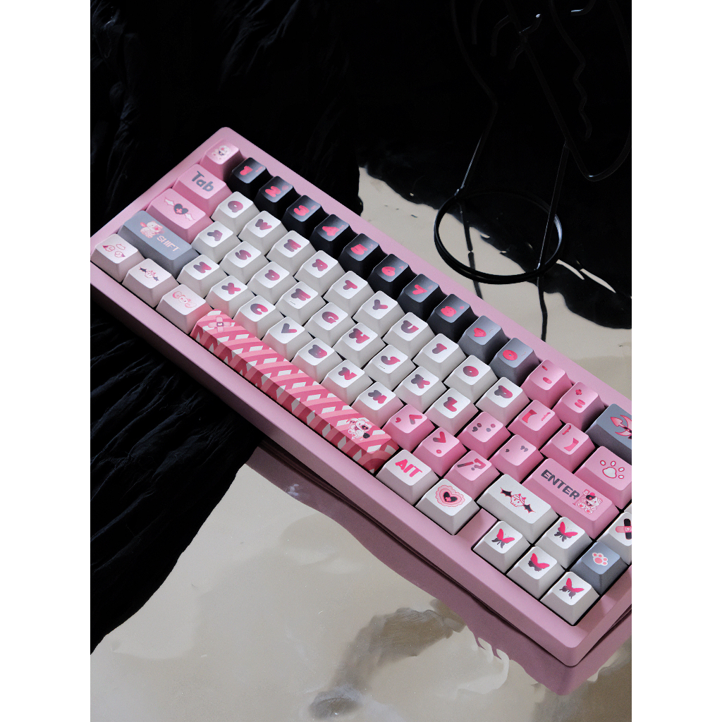 Demon bear Bộ Bàn Phím Cơ 142 Phím pbt Màu cherry profile Cá Nhân Hóa gmk