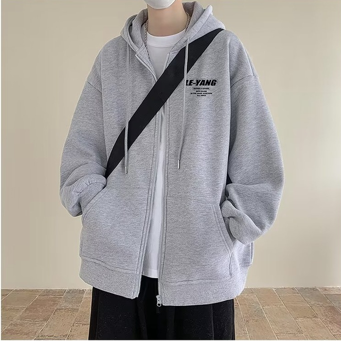 Áo khoác hoodie dây kéo nam thời trang hàn quốc simple oversize dồng bằng áo hoodie unisex form rộng