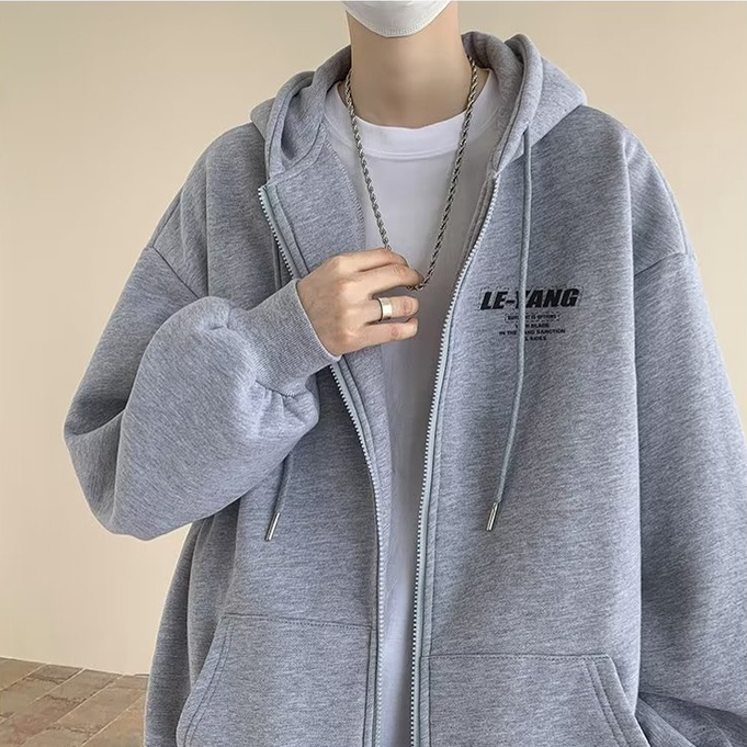 Áo khoác hoodie dây kéo nam thời trang hàn quốc simple oversize dồng bằng áo hoodie unisex form rộng
