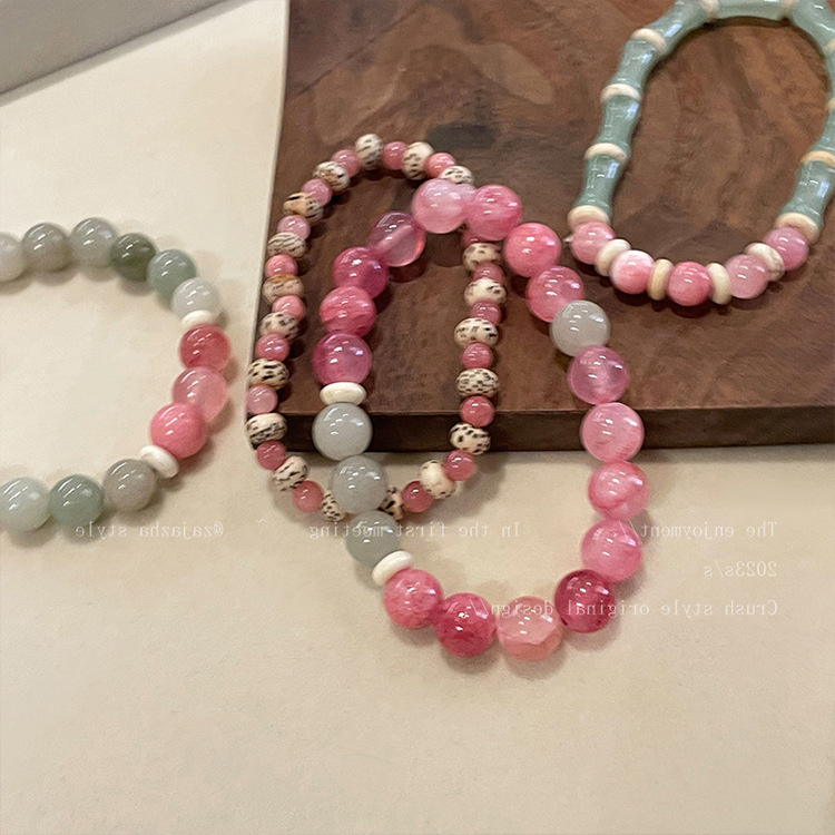 Mới Vòng Tay Chuỗi Hạt Đá Tự Nhiên Phong Cách Trung Hoa