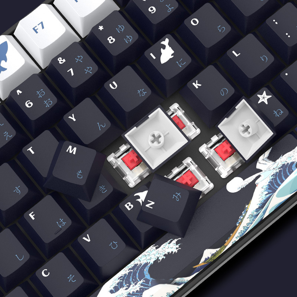 Đen Bàn Phím Cơ 132 Phím Chủ Đề Biển San Hô cherry profile Chất Lượng Cao
