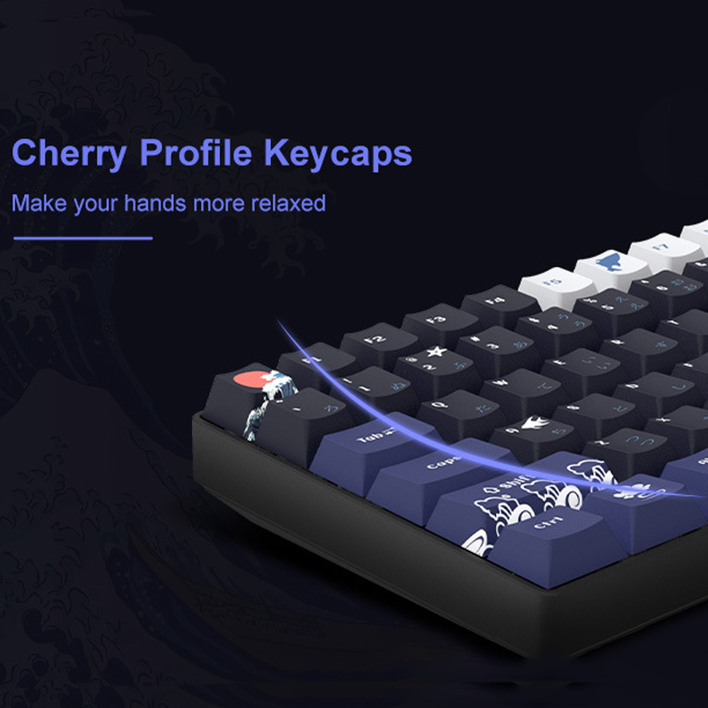 Đen Bàn Phím Cơ 132 Phím Chủ Đề Biển San Hô cherry profile Chất Lượng Cao