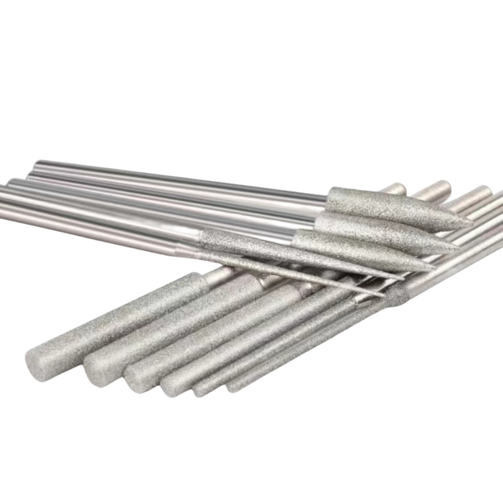 Túi 10 Mũi Mài Kim Cương 70mm 3mm Cho Kim Loại / Kính / Đá