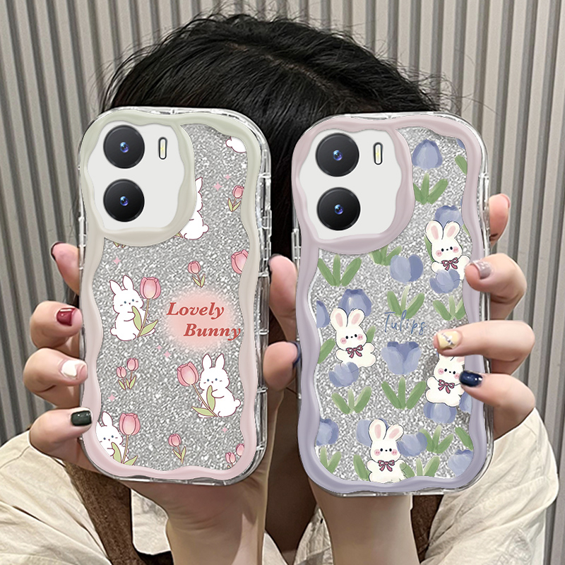 Ốp Điện Thoại Silicon Trong Suốt Họa Tiết Hoạt Hình Dễ Thương Cho vivo y16 y56 y02s t2x