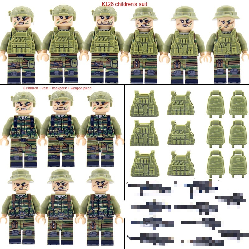 Mô Hình Tượng Quân Đội minifigures Cho Bé Trai