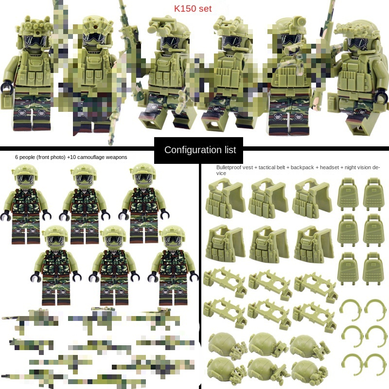 Mô Hình Tượng Quân Đội minifigures Cho Bé Trai