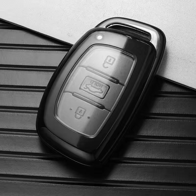 Bao da bọc bảo vệ cho đầu chìa khóa xe hơi Hyundai I10/ Tucson/ Elantra 2020