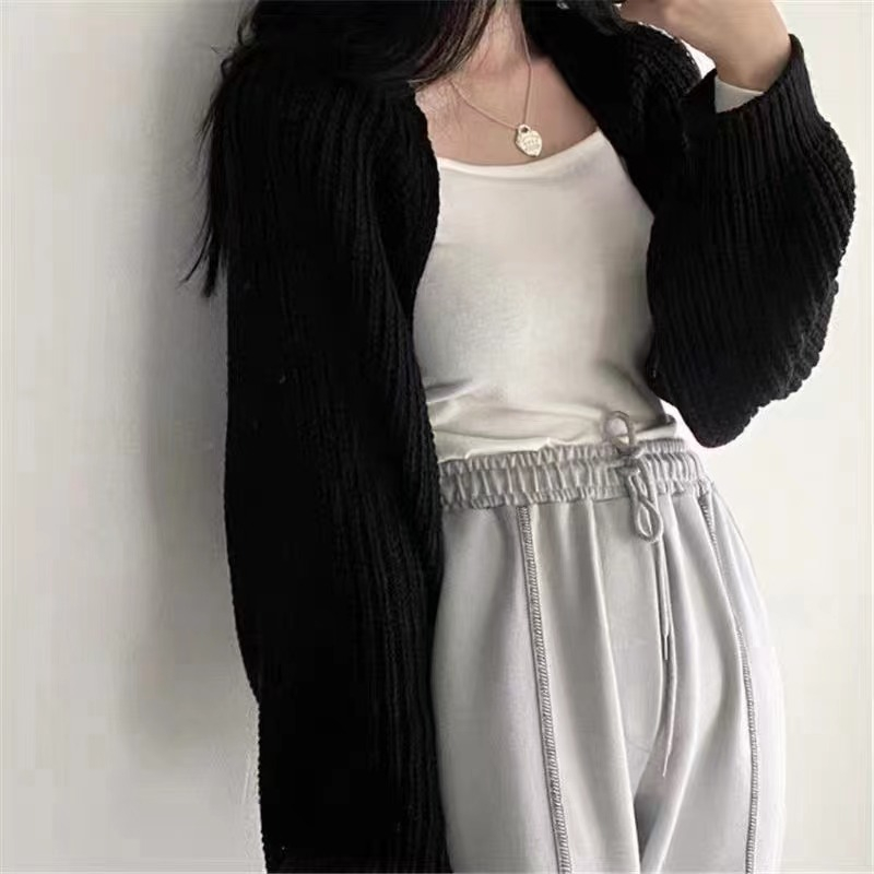 QADCOL Áo Khoác cardigan Dệt Kim Tay Dài Thời Trang Mùa Thu Cho Phái Nữ