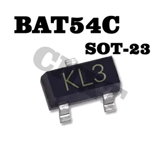 20pcs bat54c kl3 sot-23 30v/200ma schottky diode