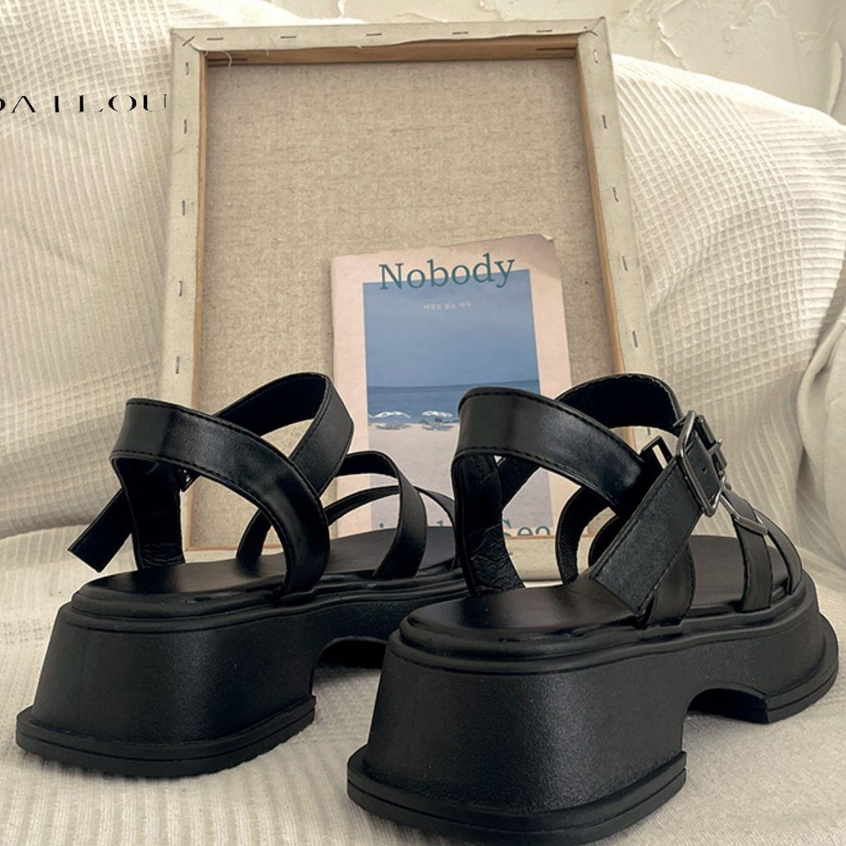 DAILOU Dép sandal nữ dép quai hậu nữ Đế Dày 2023 NEW thoải mái mềm mại dép đế cao  B98G1PU 35Z230828
